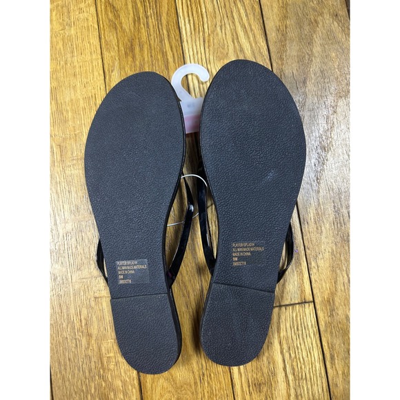 Unionbay Black Flip Flops Women's Size 9M Sandals Thong Shoes‎ - Picture 2 of 2